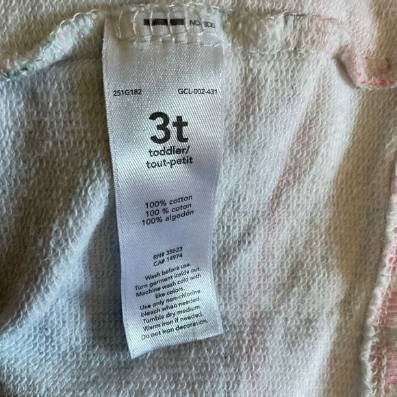 Carters Girls Dress Children’s Long Sleeve Zip Back White Aqua Pink Snowflake 3T - Picture 4 of 12